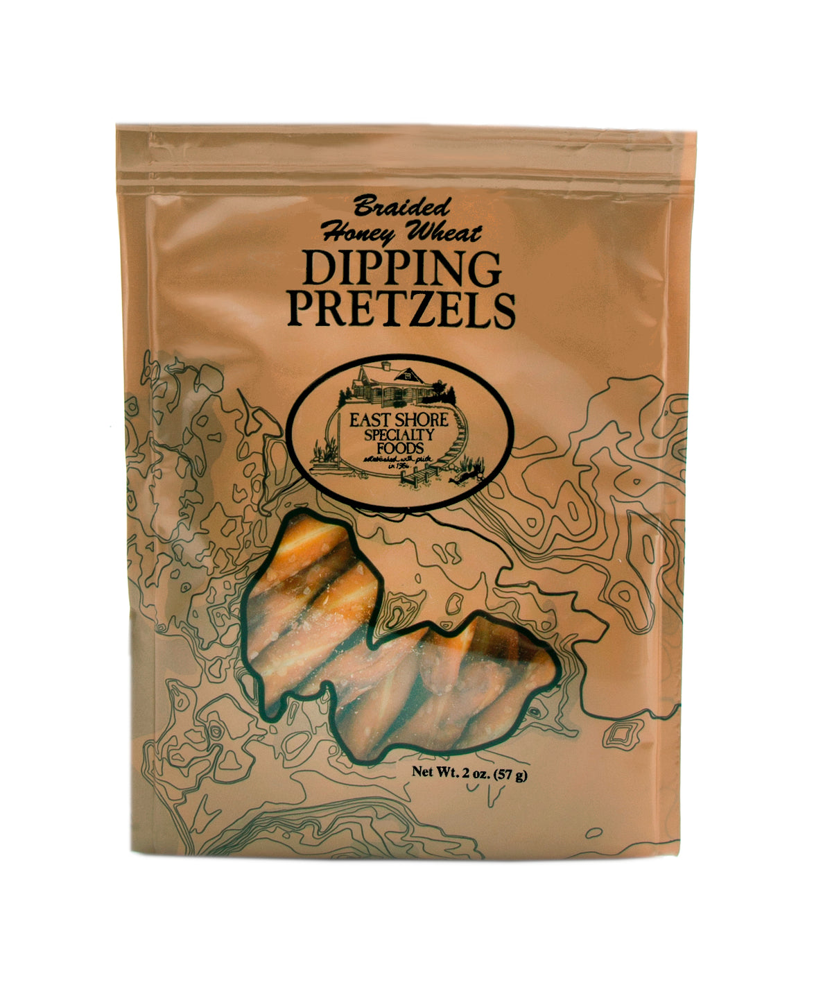 Braided Honey Wheat Dipping Pretzels