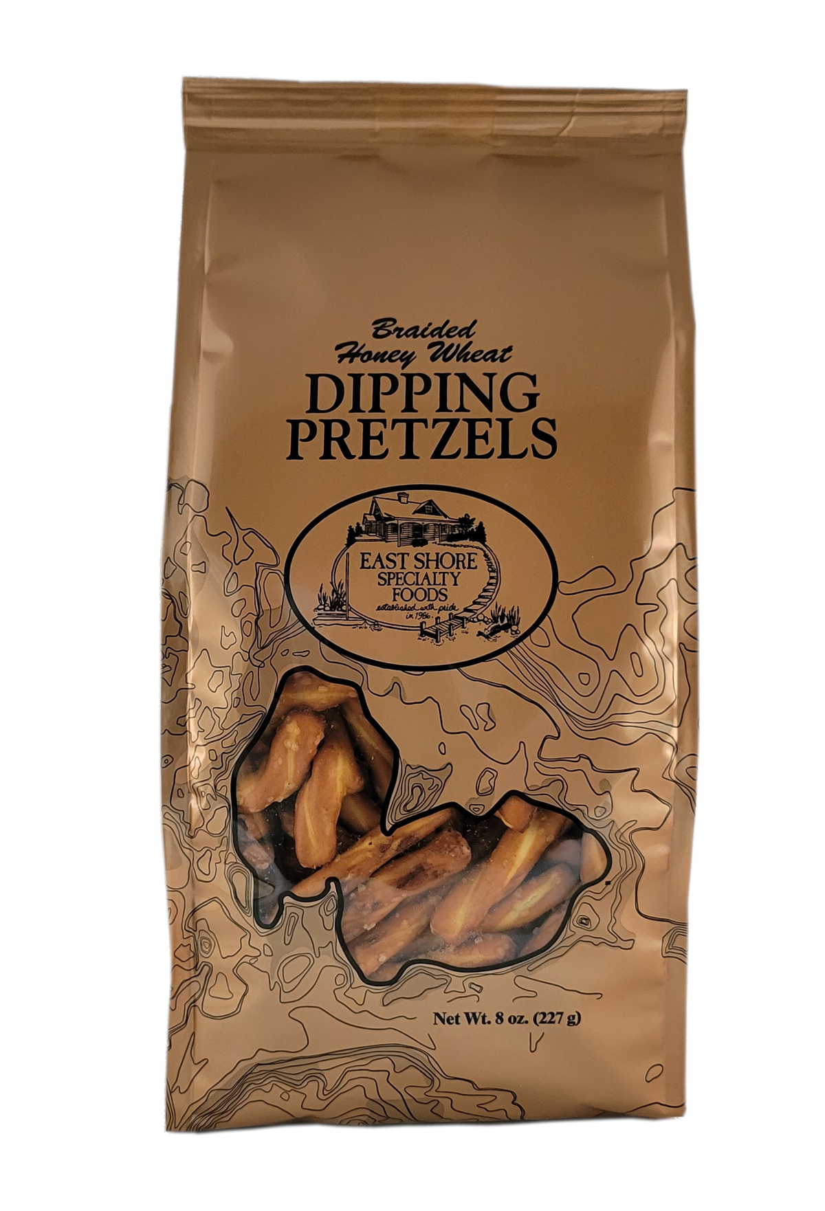 Braided Honey Wheat Dipping Pretzels