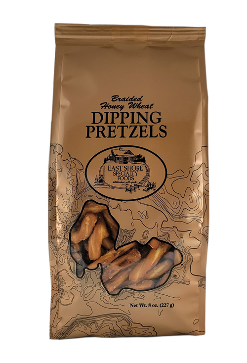 Braided Honey Wheat Dipping Pretzels
