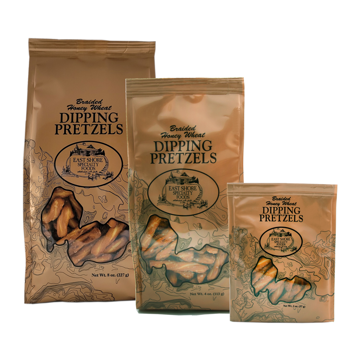 Braided Honey Wheat Dipping Pretzels