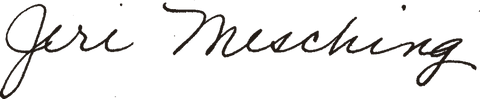 Jeri Mesching, signature